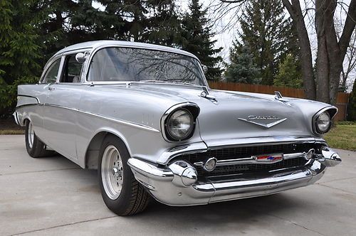 1957 chevy bel air . 2 door post -- mini tubbed