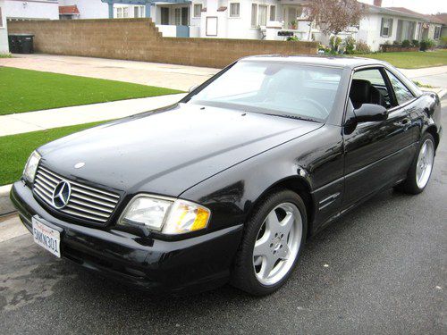 2000 sl500 "sport" v8 "amg" wheels both tops calif. black/black