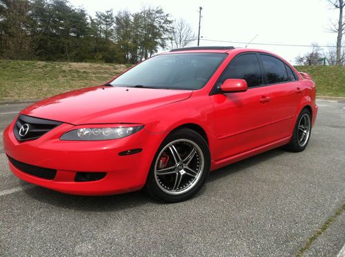 Mazda 6 i, 5-door 2.3l red, custom loaded w/ sound system &amp; wheels! +++