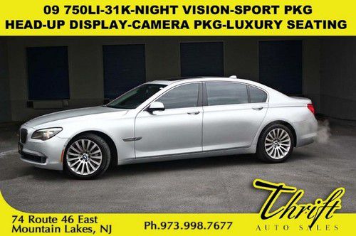 09 750li-31k-night vision-sport pkg-head-up display-camera pkg-luxury seating