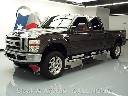 2008 ford f350 lariat crew 4x4 deisel htd seats nav 56k texas direct auto