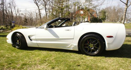 1999 c5 corvette convertible ragtop zo6 everything  white fast and pretty!