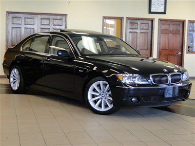 2008 bmw 750li blue/brown navigation 19-in whls htd/cld/masg sts shades xenons ~