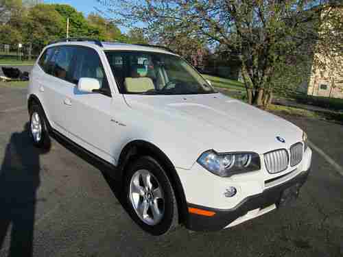 BMW X3 2007 WHITE/TAN 1 PRIVATE OWNER CLEAN CAR FAX LOW MILEAGE, US $18,999.00, image 3