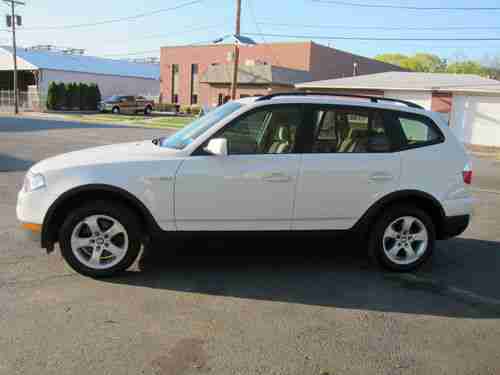 BMW X3 2007 WHITE/TAN 1 PRIVATE OWNER CLEAN CAR FAX LOW MILEAGE, US $18,999.00, image 12