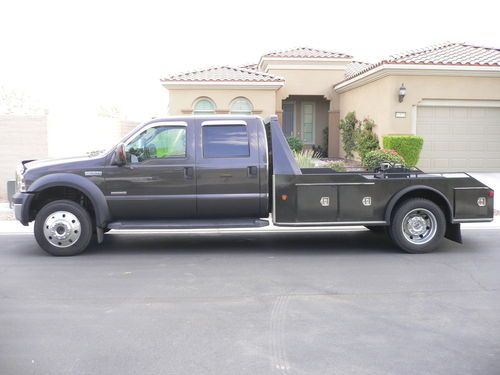 2006 ford f550 4x4 lariat cab &amp; chasis custom great rv or horse trailer hauler