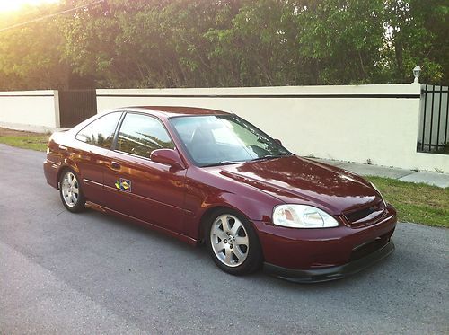 Honda civic ek turbo coupe 1996 with ac and leather