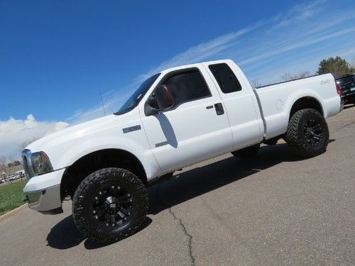 2007 ford f-250 supercab short bed 4x4 xlt diesel lift custom super clean 2 ownr