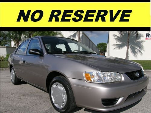 2002 toyota corolla,low miles only 60k miles,under warranty,see video,no reserve