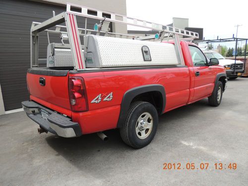 2003 Chevrolet Silverado Standard Cab Pickup 2-Door WITH Ladder Rack & Work Boxs, US $9,250.00, image 4