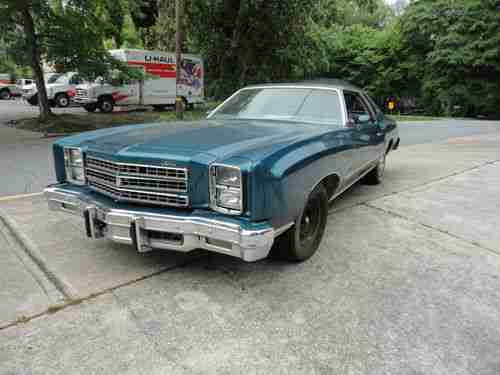 1976 CHEVROLET MONTE CARLO BARN FIND SOUTHERN CAR EASY RESTORATION SOLID NO RUST, image 3