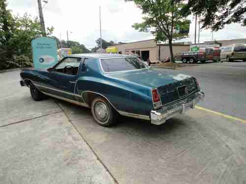 1976 CHEVROLET MONTE CARLO BARN FIND SOUTHERN CAR EASY RESTORATION SOLID NO RUST, image 12