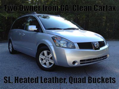 Sl heated leather quad buckets alloys pwd sliding door clean carfax park assist