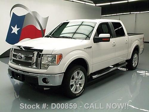 2010 ford f150 lariat crew 4x4 sunroof nav rear cam 25k texas direct auto