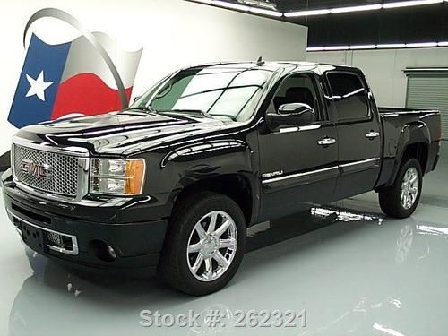 2010 gmc sierra denali crew sunroof dvd 20" wheels 31k texas direct auto