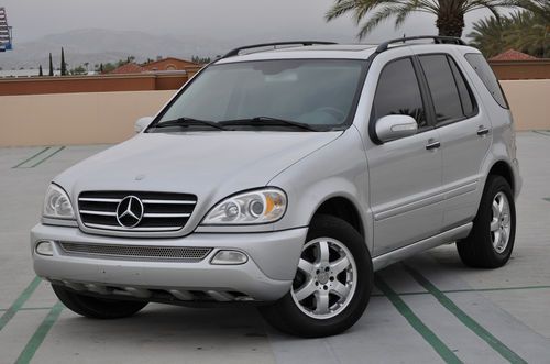 02 ml500 3rd row seating, nav, m3 convenience, sunroof, pristine, ml430 03 04