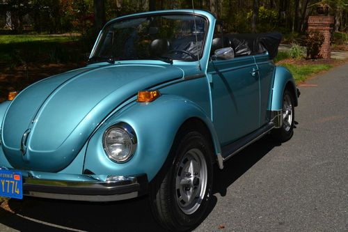 1979 volkswagen beetle base convertible 2-door 1.6l - 65k original miles ca car