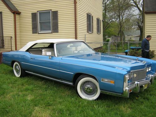 1976 cadillac eldorado  convertible 2-door 8.2l