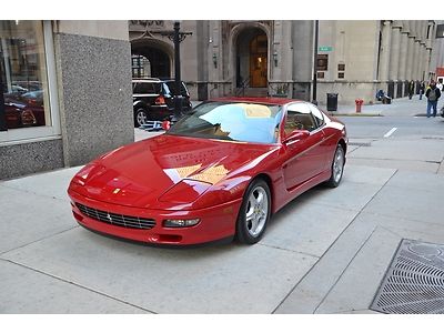 1995 ferrari 456 6-speed manual red over tan goregous car hard to find manual!!