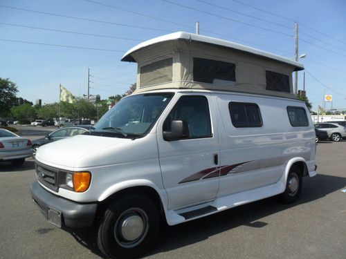 2004 ford e250 econoline cargo / camper pop top van ~ we ship worldwide ~low mls