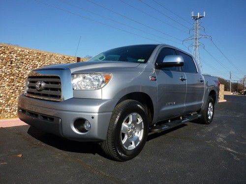 07 tundra crew max limited v8 loaded xnice leather/camera/1txowner!