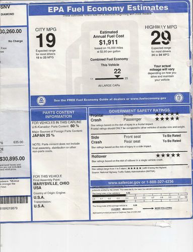 2008 Honda Accord EX-L Sedan 4-Door 3.5L only 36,600 MILES, image 7