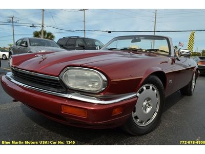 Blue marlin motors usa 1996 convertible jaguar xjs 4l automatic leather, clean