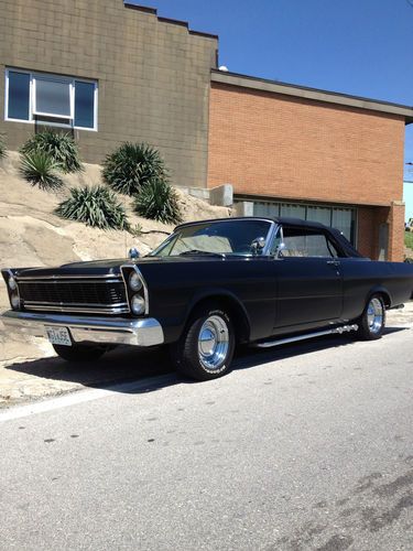 1965 ford galaxie 500xl convertible matte black 2 door solid rust free driver