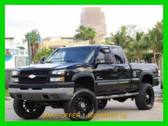 2004 chevrolet 2500 hd turbo diesel 4x4 ls loaded no reserve lifted mustsee