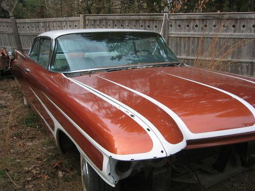 1960 cadillac deville hardtop 2-door new paint and interior!! driving project!!