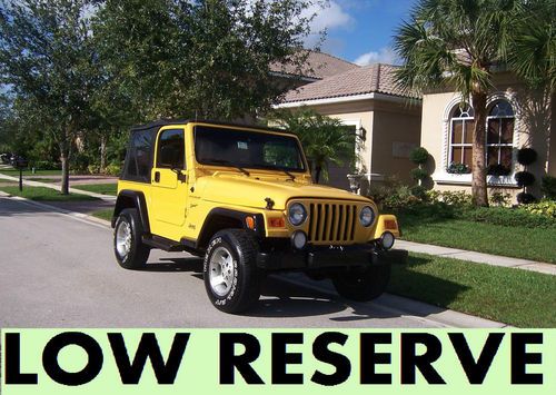 2002 jeep wrangler  sport 2 owner