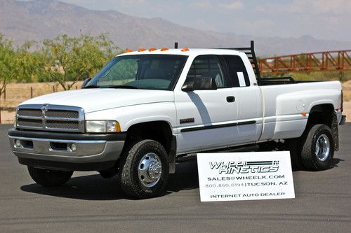 2001 dodge ram 3500 5.9l diesel 4x4 dually drw 4wd cummins clean 4 door see vide