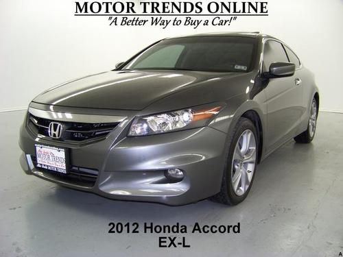 Exl ex-l coupe sunroof v6 leather htd seats alloys cruise 2012 honda accord 28k