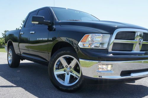 2011 dodge ram 1500 crew big horn for sale~black~hemi~salvage title