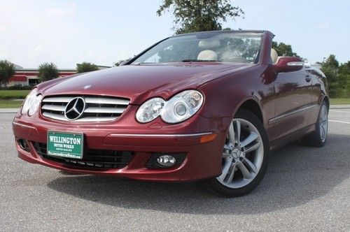 2007 mercedes clk 350 convertible, navi, (p3) pkg, keyless-go, htd + a/c seats