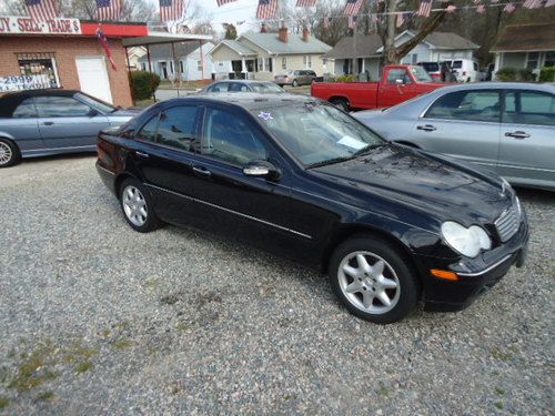 2001 mercedes benz  c 320 triple black beautiful car no reserve! w 203 baby benz