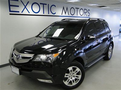 2009 acura mdx awd tech pkg blk/blk nav rear cam htd-sts cd6 3rd row warranty