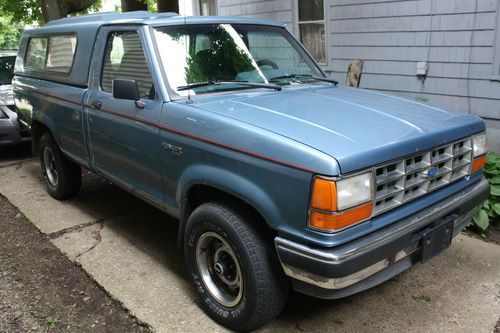 1991 ford ranger xlt 4x4 2.9l v6 pickup truck w/ leer cap