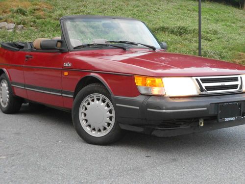 1988 saab 900 turbo convertible 2-door 2.0l