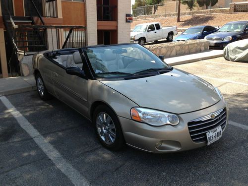 2004 chrysler sebring limited convertible gold summer car rare