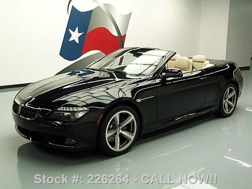 2010 bmw 650i convertible sport nav hud 19" wheels 12k texas direct auto