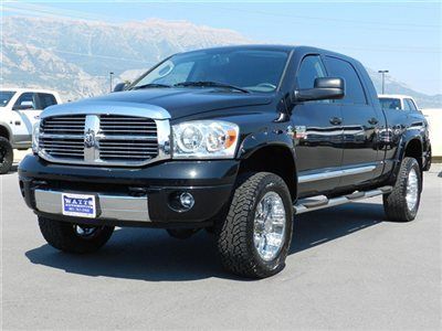 Dodge ram mega cab laramie 4x4 cummins diesel custom lift wheels tires nav dvd