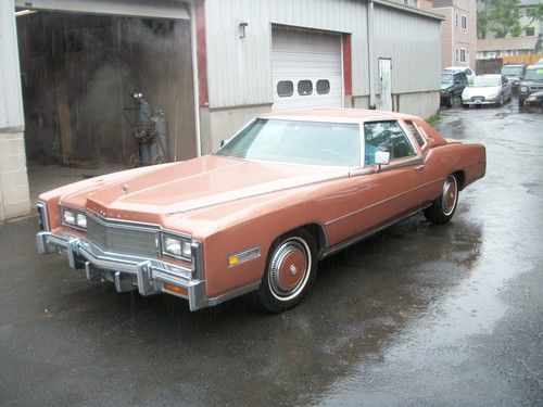 1977 cadillac eldorado coupe, biarritz, triple orange, clean!