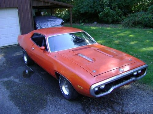 1972 plymouth roadrunner 400 auto buckets seat factory ev2 orange