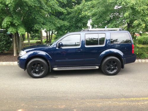 2008 nissan pathfinder se 54k miles 4x4 blue/tan