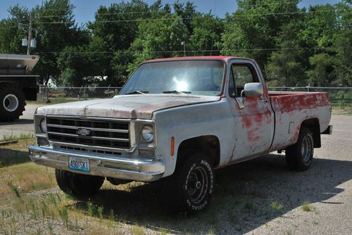 1978 1/2 ton chevy pickup 4x4 !!!no reserve!!!