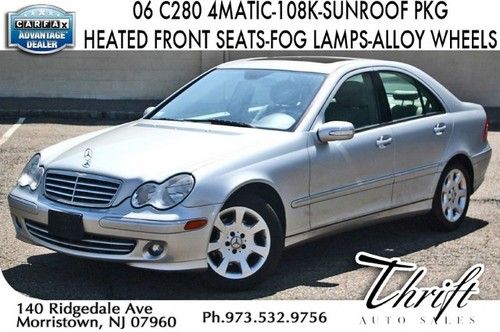 06 c280 4matic-108k-sunroof pkg-heated front seats-fog lamps-alloy wheels