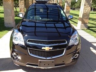 2012 chevy equinox fwd  black ltz 18" chrome,  leather  one owner clean carfax