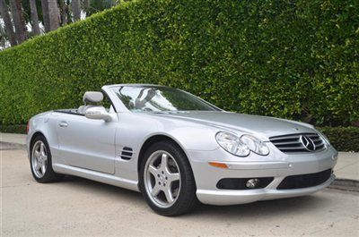 2003 mercedes-benz sl500 roadster. silver/grey. 31k miles. $102msrp amg pack