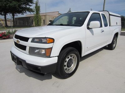 2009 chevy colorado extended cab w/t pickup truck 1-owner bed liner cap shelves